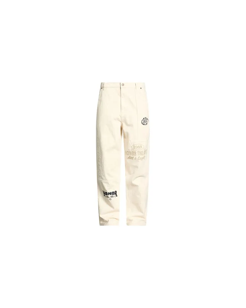 Honor The Gift HOSEN & RÖCKE - Jeanshosenauf YOOX.COM Cremeweiß