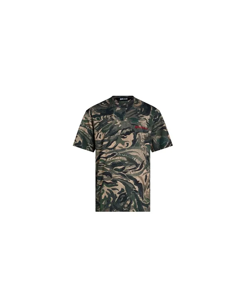Just Cavalli TOPS - T-shirtsauf YOOX.COM Militärgrün