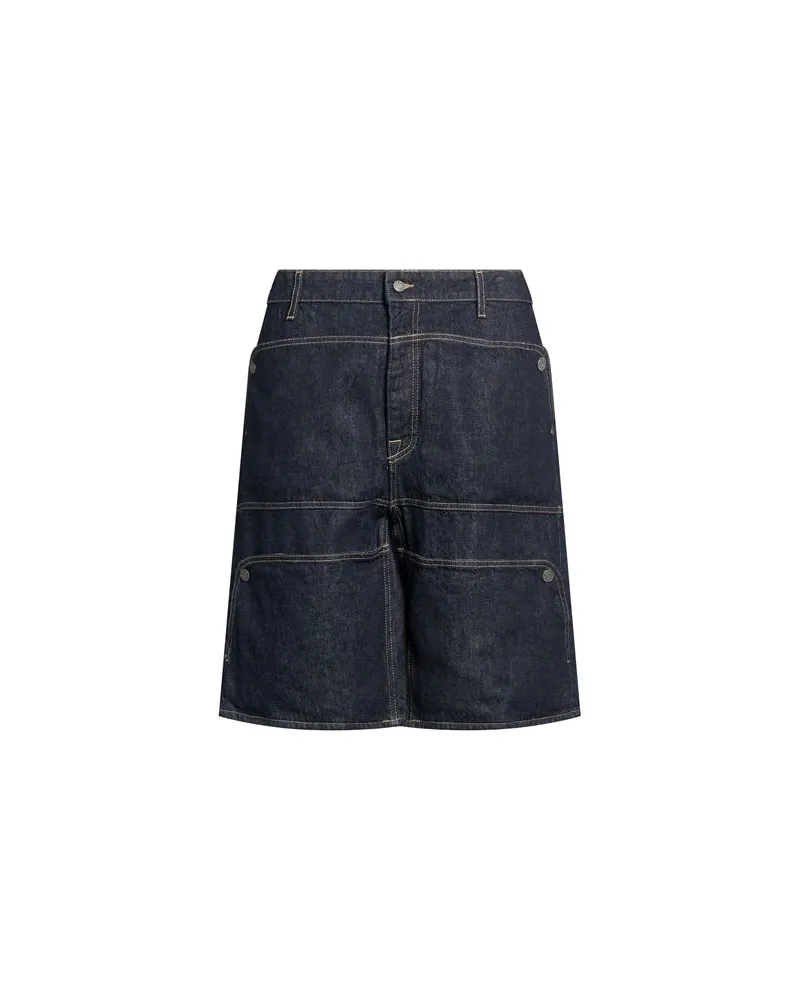 Guess HOSEN & RÖCKE - Jeansshortsauf YOOX.COM Blau