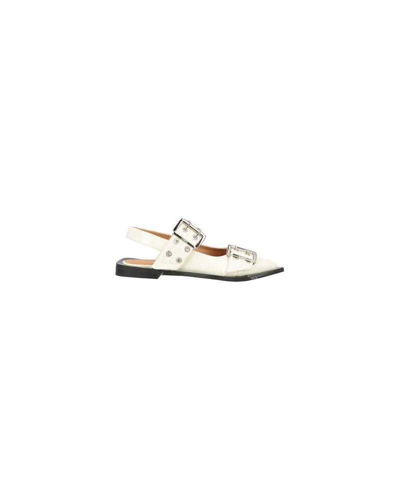 Ganni SCHUHE - Ballerinasauf YOOX.COM Cremeweiß