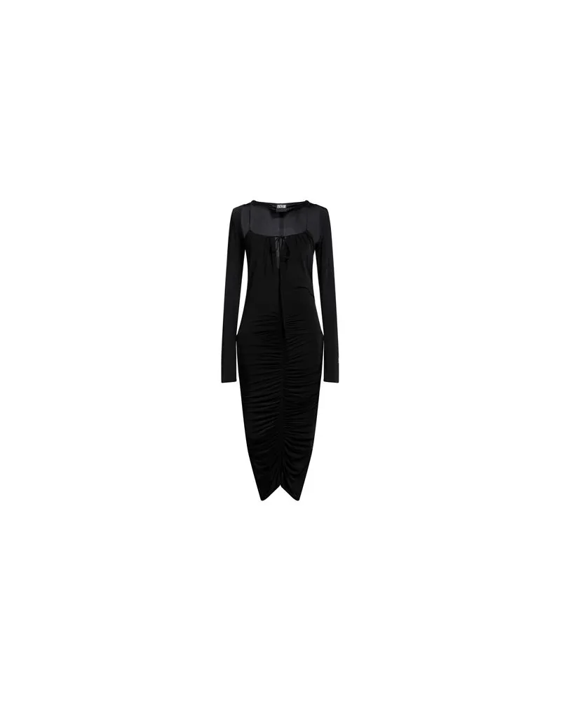 Versace Jeans KLEIDER - Midi-Kleiderauf YOOX.COM Schwarz