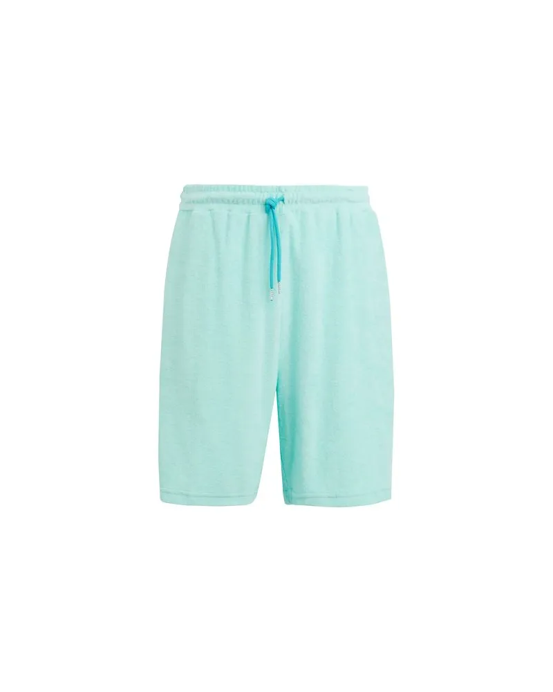 8 by Yoox WIDE-LEG COTTON TERRYCLOTH SHORTS  - HOSEN & RÖCKE - Shorts & Bermudashortsauf YOOX.COM Säuregrün