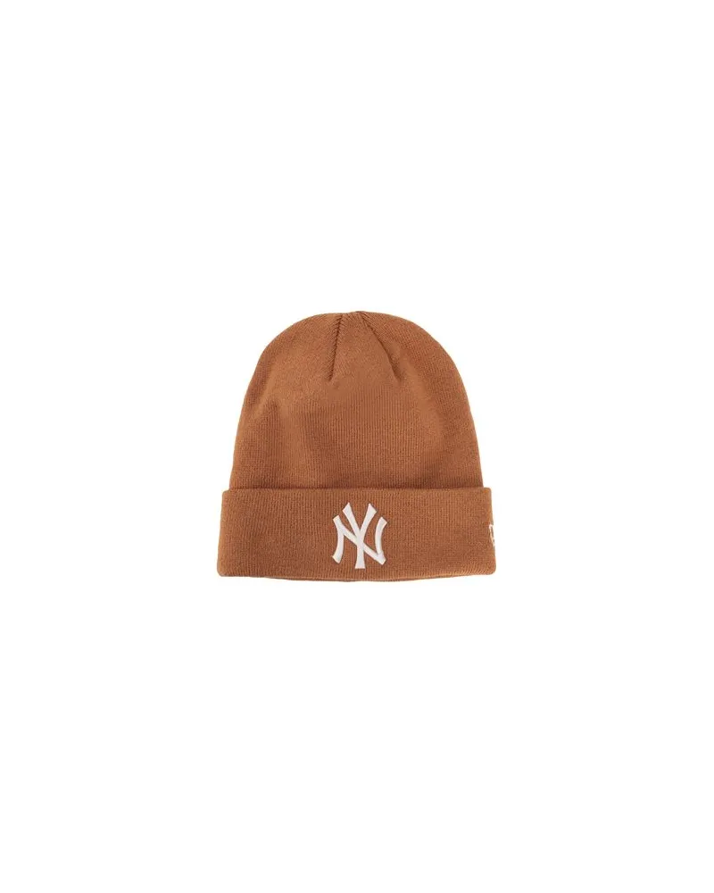 New Era LEAGUE ESS CUFF BEANIE NEYYAN    - LEAGUE ESS CUFF BEANIE NEYYAN - ACCESSOIRES - Mützen & Hüteauf YOOX.COM Kamel
