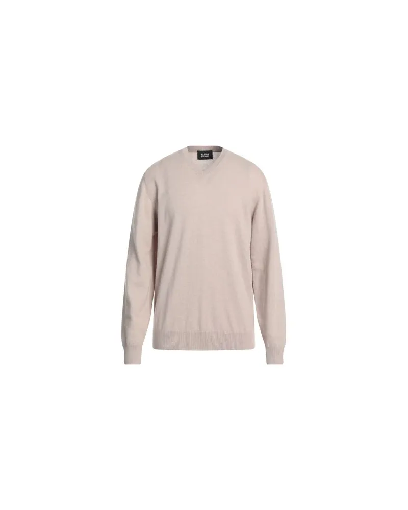 Alpha Studio STRICKWAREN - Pulloverauf YOOX.COM Beige