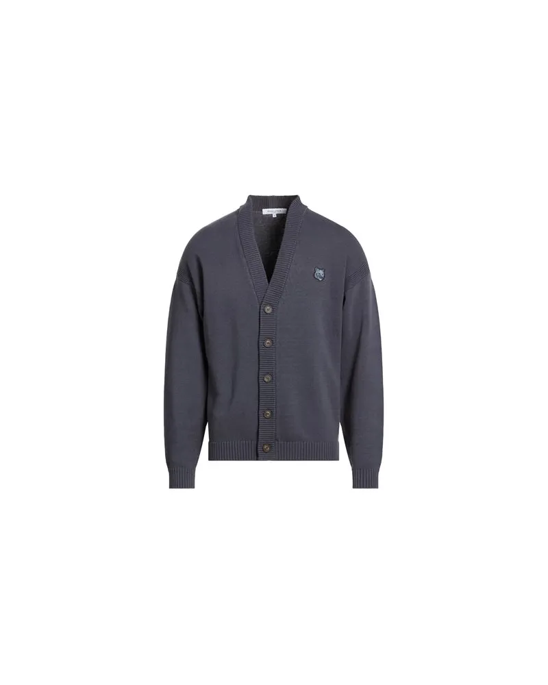 Kitsuné STRICKWAREN - Strickjackenauf YOOX.COM Braungrau