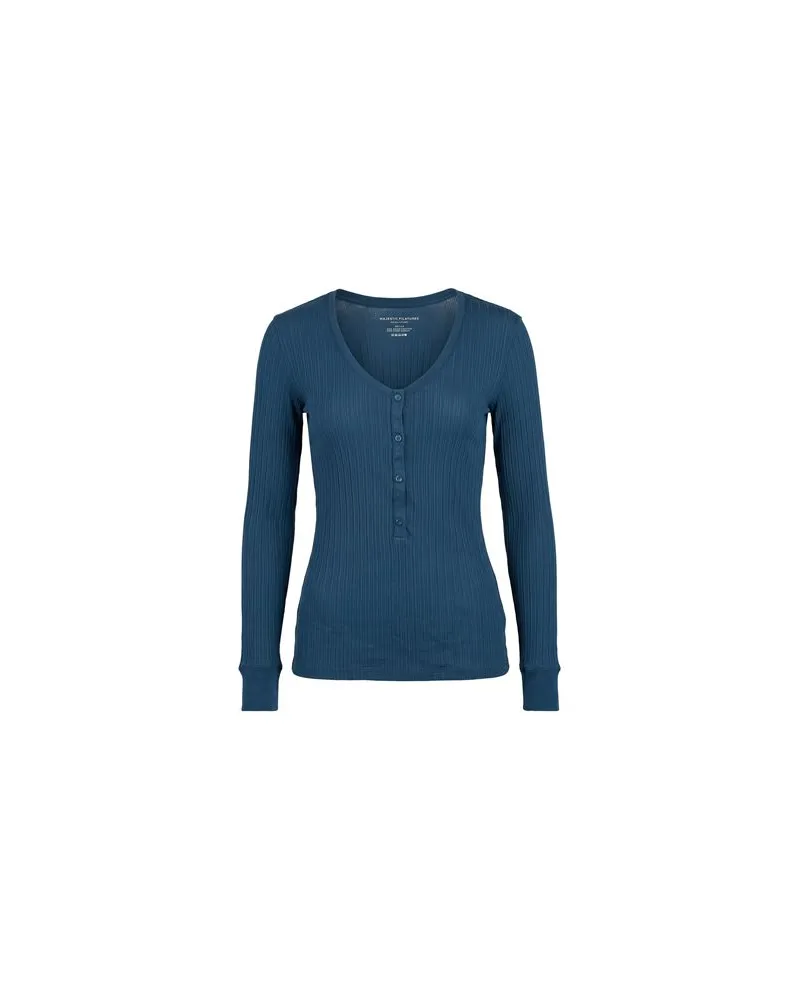 Majestic TOPS - T-shirtsauf YOOX.COM Blau