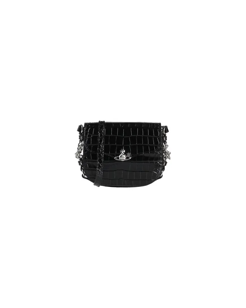 Vivienne Westwood HUNTER FLAP CROSSBODY - TASCHEN - Umhängetascheauf YOOX.COM Schwarz