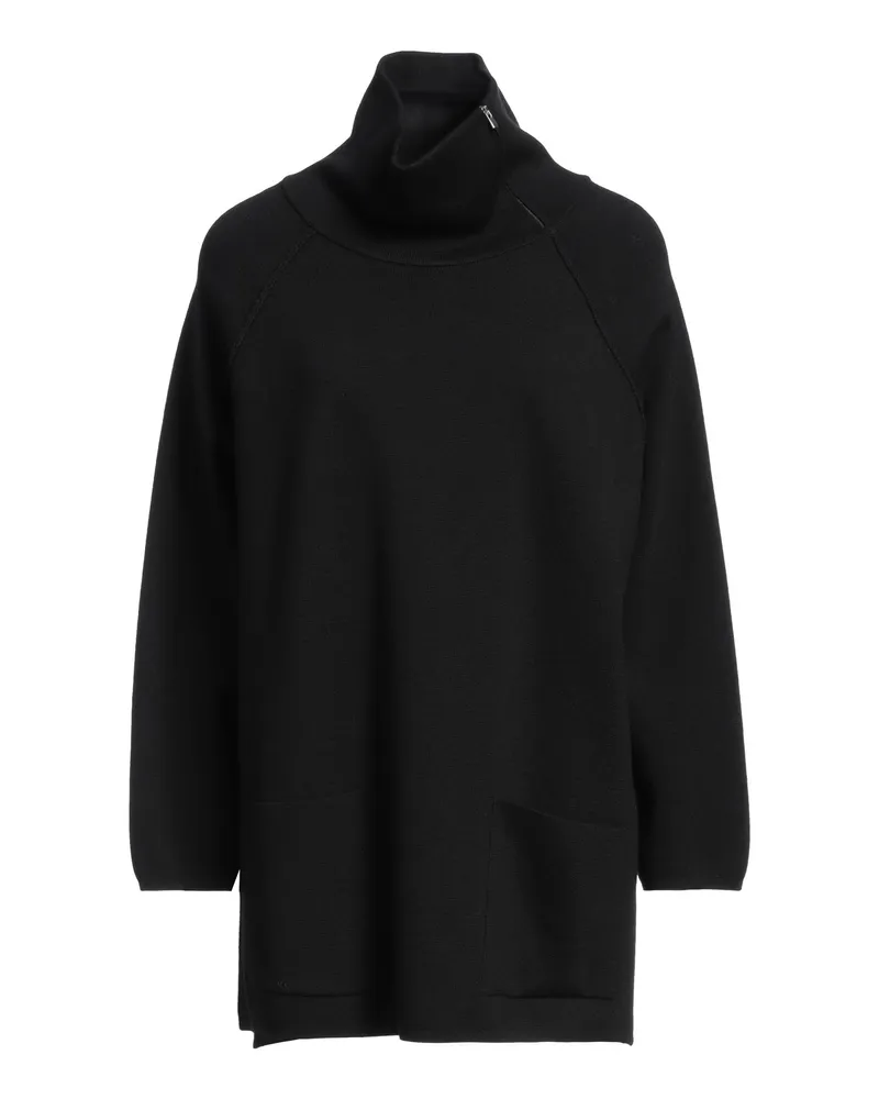 La Fileria Rollkragenpullover Schwarz