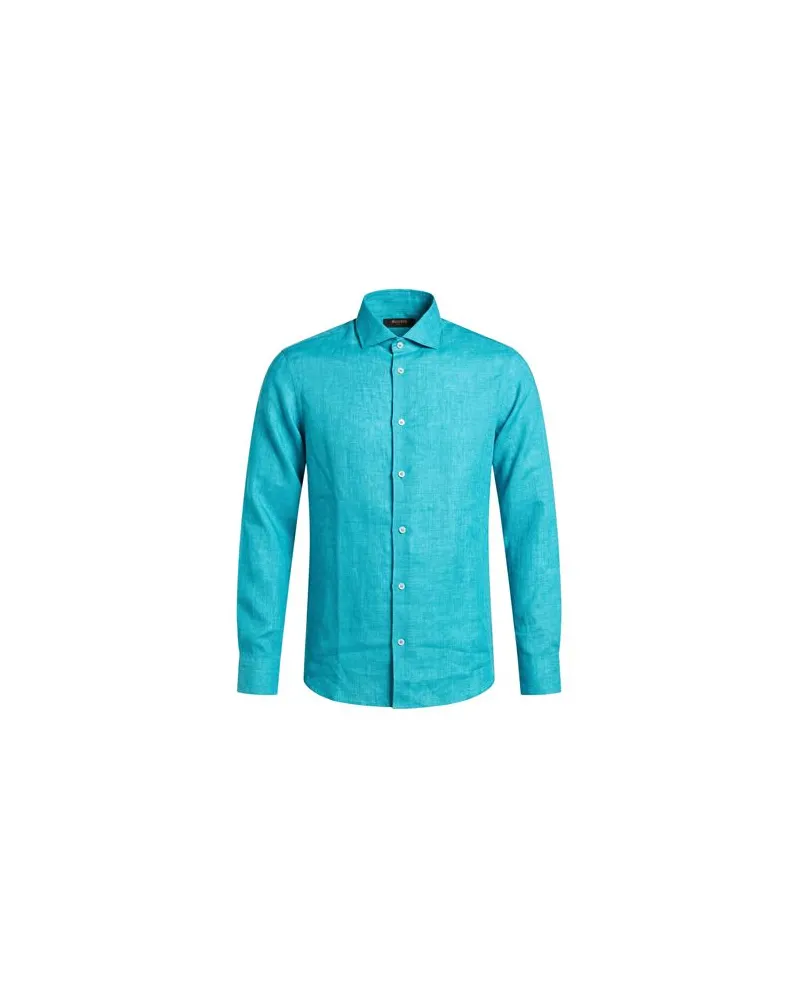 MOORER TOPS - Hemdenauf YOOX.COM Tūrkis