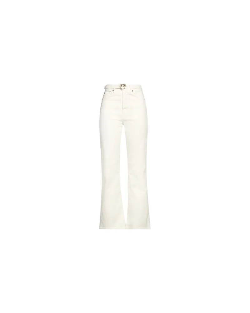 Pinko HOSEN & RÖCKE - Jeanshosenauf YOOX.COM Elfenbein