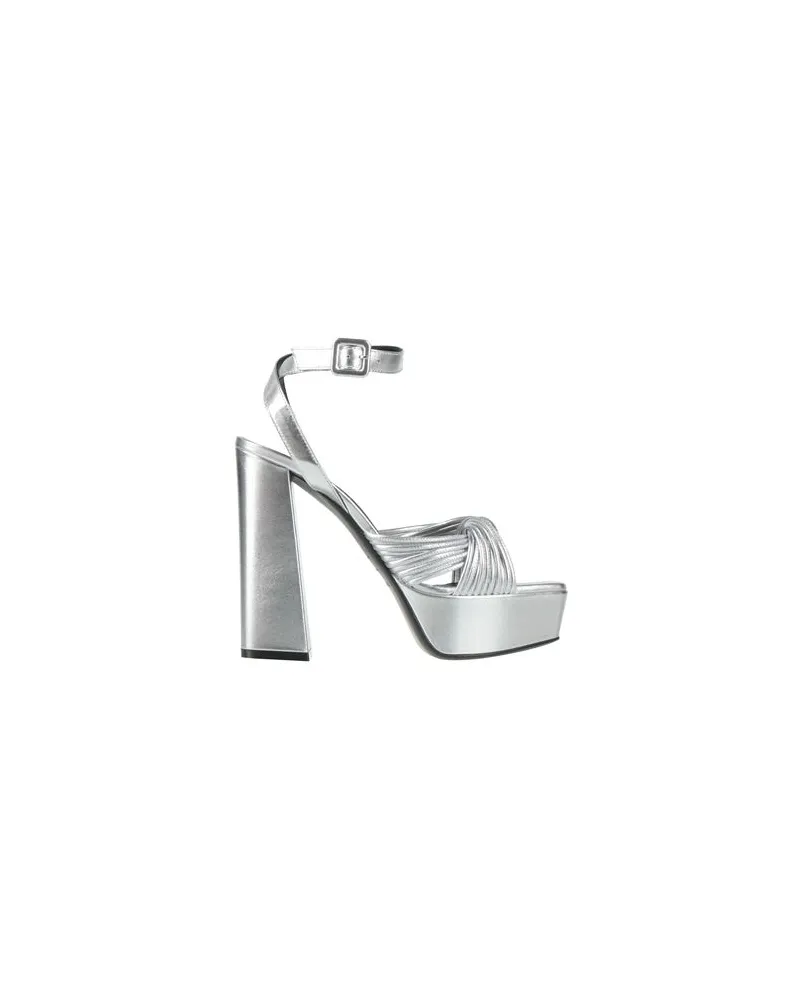 Sergio Rossi SCHUHE - Sandalenauf YOOX.COM Silber