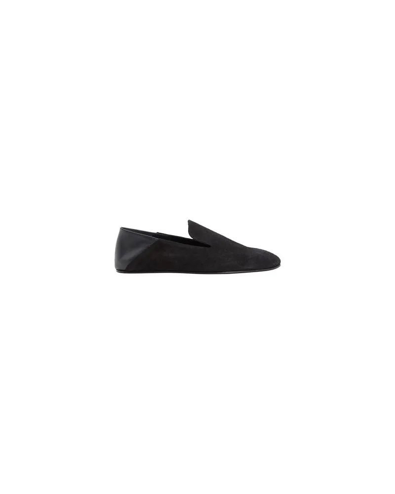8 by Yoox SUEDE LEATHER FLAT SLIPPER  - SCHUHE - Mokassinsauf YOOX.COM Schwarz
