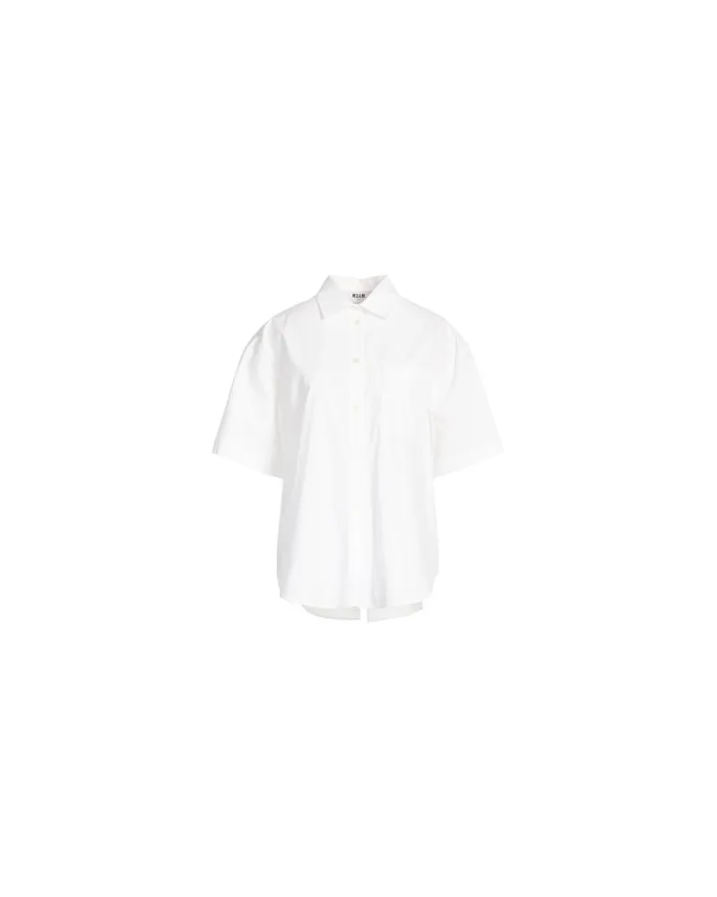 MSGM TOPS - Hemdenauf YOOX.COM Weiß