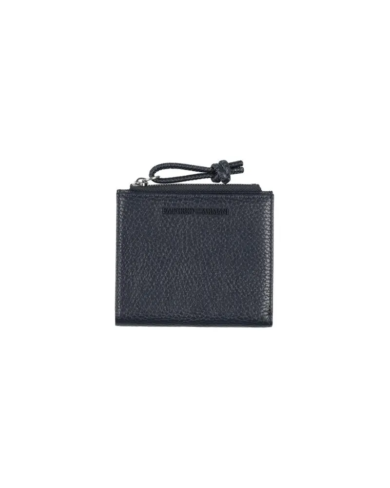 Emporio Armani Kleinlederwaren - Brieftaschenauf YOOX.COM Marineblau