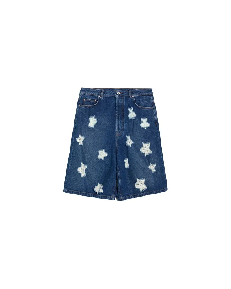 OFF-WHITE HOSEN & RÖCKE - Jeansshortsauf YOOX.COM Blau