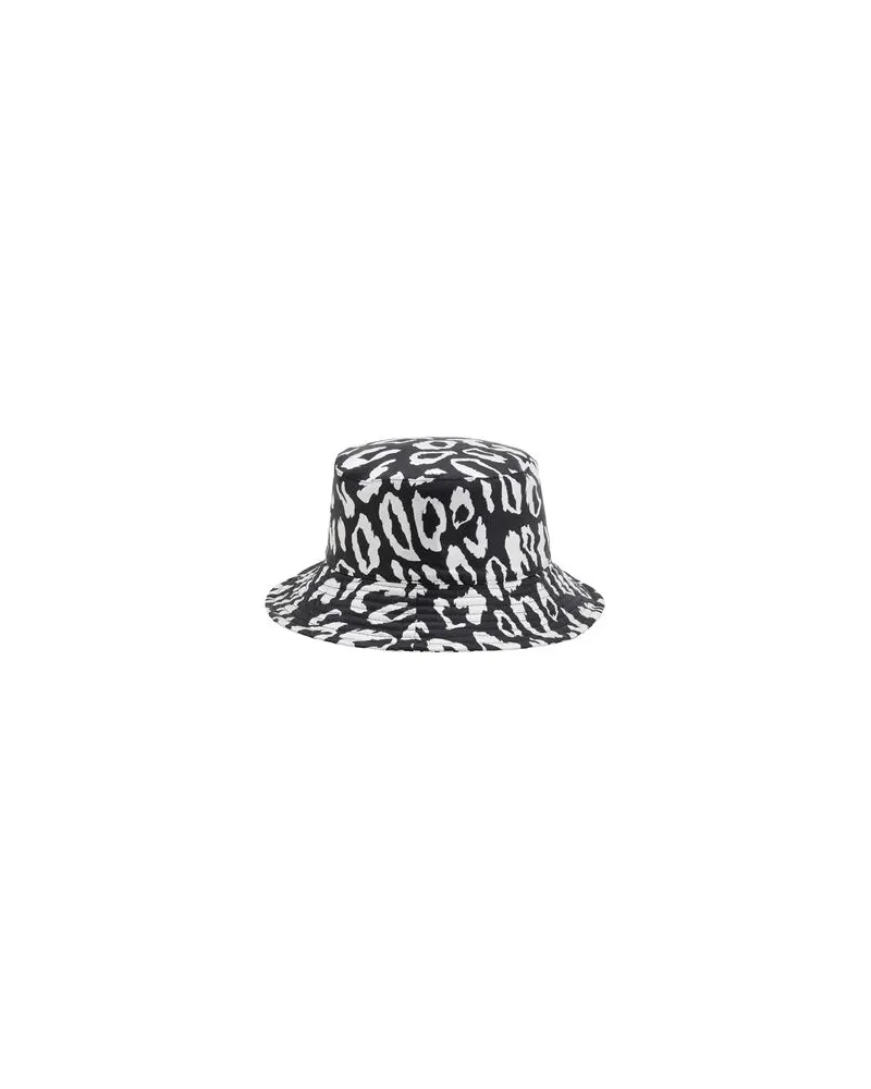 8 by Yoox DOUBLE FACE ANIMALIER BUCKET HAT  - ACCESSOIRES - Mützen & Hüteauf YOOX.COM Schwarz