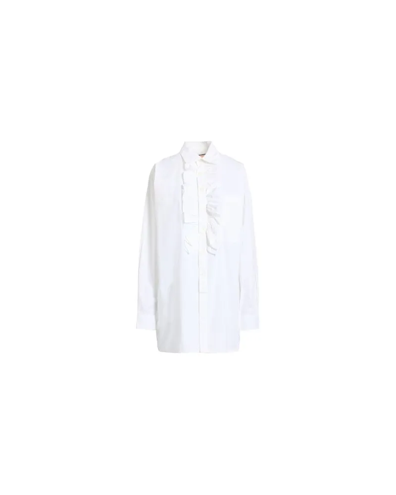 PLAN C TOPS - Hemdenauf YOOX.COM Weiß