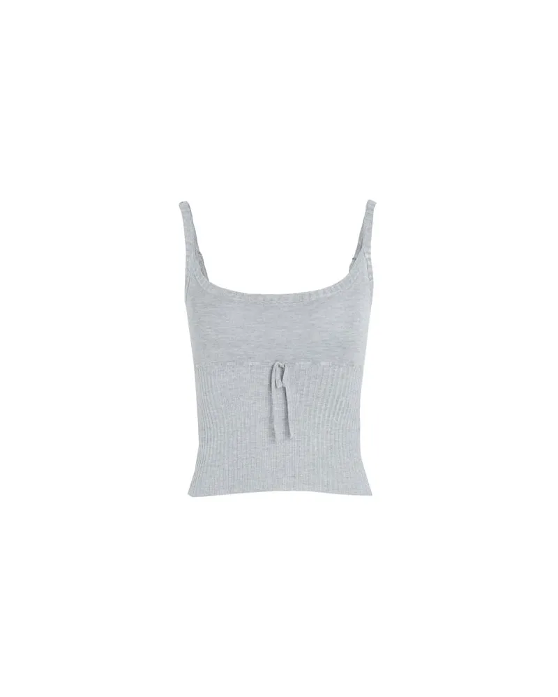 Frankies Bikinis Estelle Knit Top  - TOPS - Topsauf YOOX.COM Hellgrau