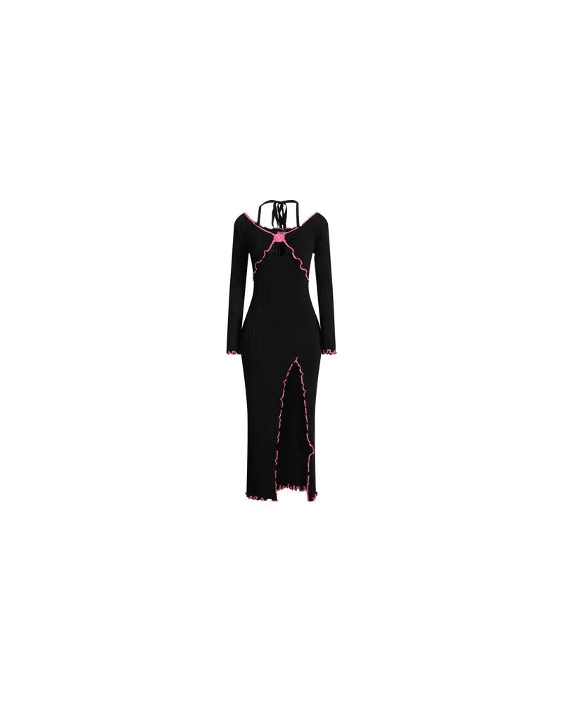 Versace Jeans KLEIDER - Midi-Kleiderauf YOOX.COM Schwarz