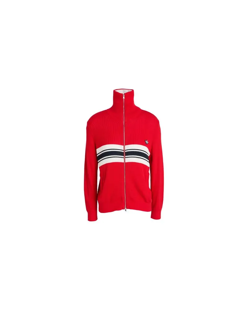 adidas STRICKWAREN - Strickjackenauf YOOX.COM Rot