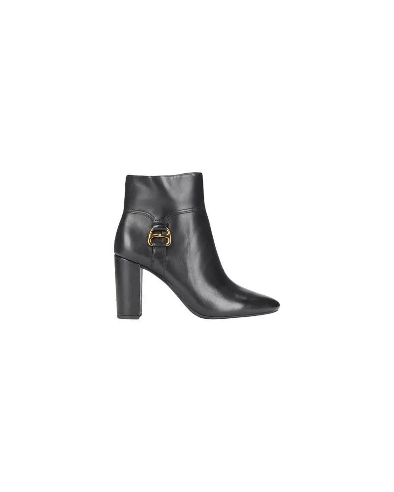 Ralph Lauren MCKAY BURNISHED LEATHER BOOTIE  - SCHUHE - Stiefelettenauf YOOX.COM Schwarz
