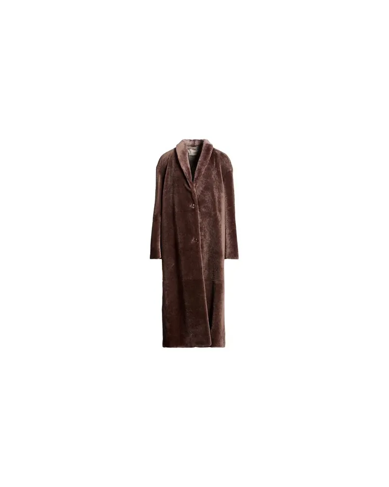 AGNONA JACKEN & MÄNTEL - Shearling- & Kunstfellauf YOOX.COM Maulwurfsgrau