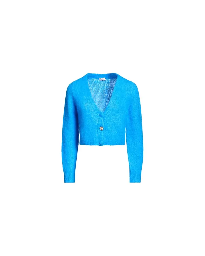 Liu Jo STRICKWAREN - Strickjackenauf YOOX.COM Azurblau