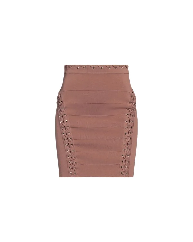 Elisabetta Franchi HOSEN & RÖCKE - Miniröckeauf YOOX.COM Hellbraun