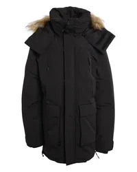 Superdry. Mantel Schwarz