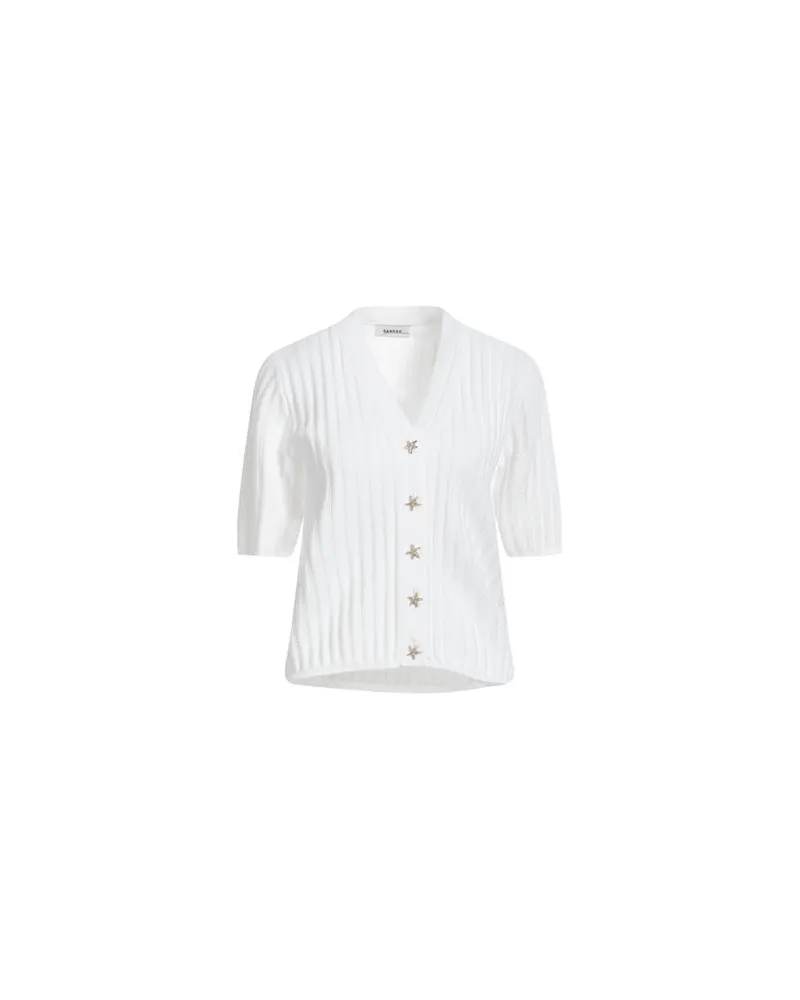 Sandro STRICKWAREN - Strickjackenauf YOOX.COM Weiß