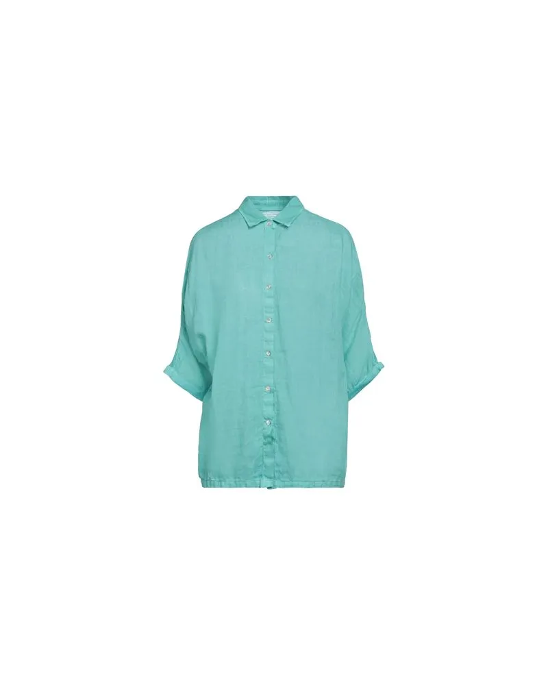120% Lino TOPS - Hemdenauf YOOX.COM Smaragdgrün
