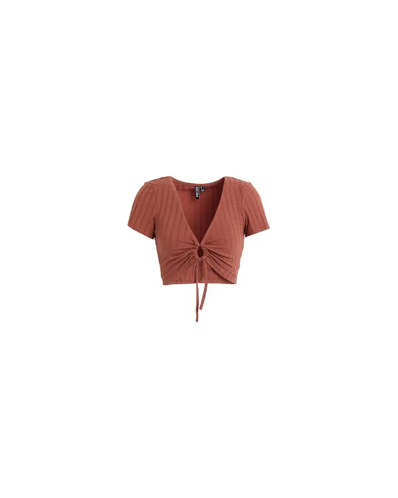 Pieces TOPS - Topsauf YOOX.COM Braun