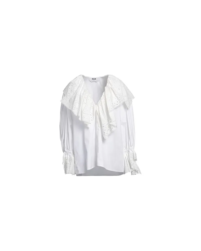 MSGM TOPS - Hemdenauf YOOX.COM Weiß