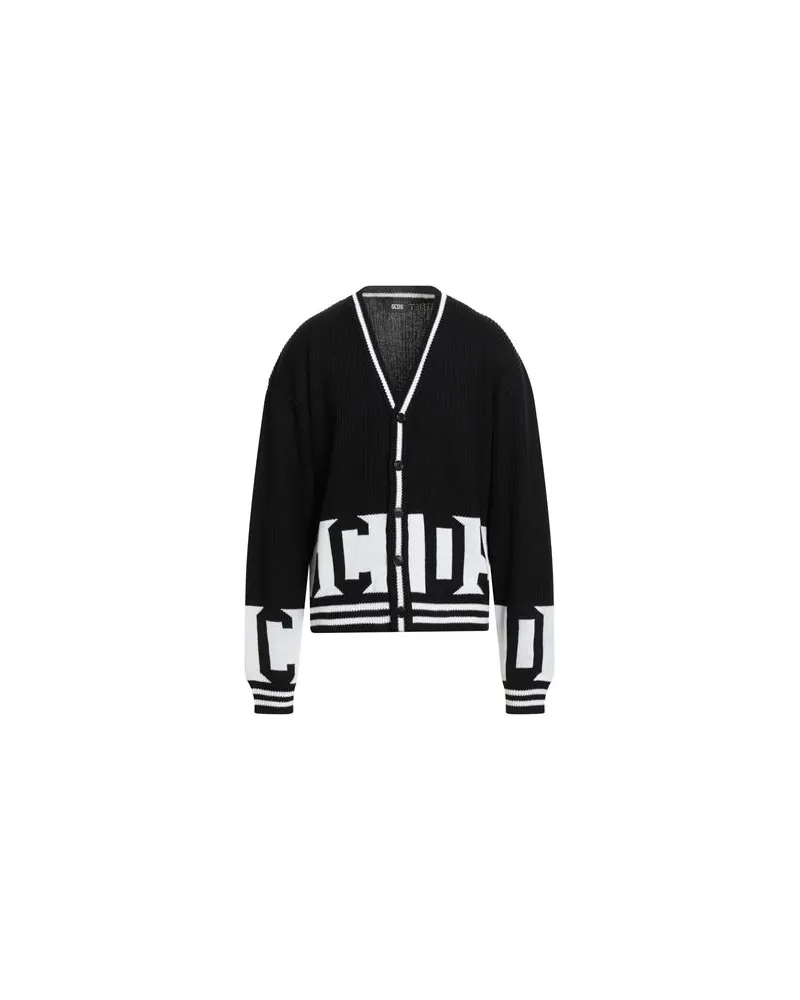 GCDS STRICKWAREN - Strickjackenauf YOOX.COM Schwarz