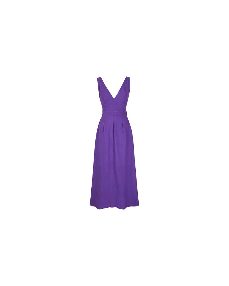 8 by Yoox SLEEVELESS MIDI DRESS  - KLEIDER - Midi-Kleiderauf YOOX.COM Pflaume
