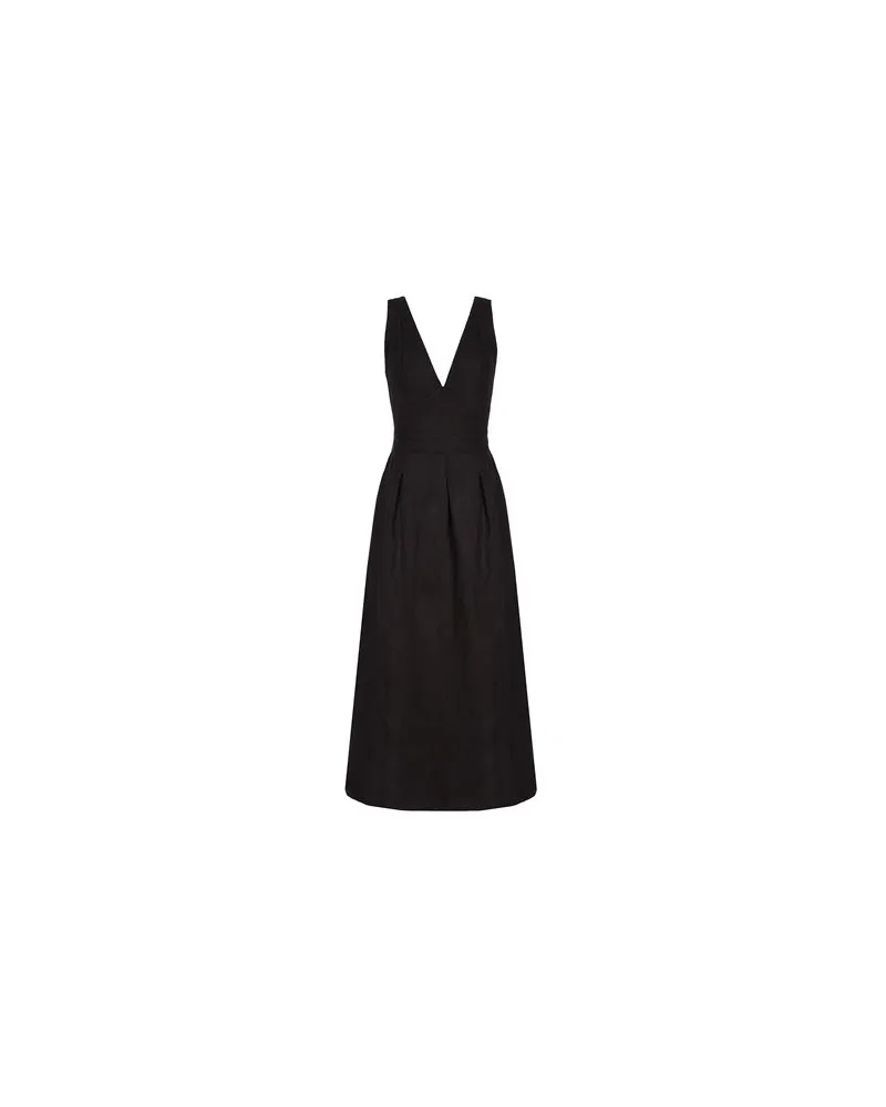 8 by Yoox SLEEVELESS MIDI DRESS  - KLEIDER - Midi-Kleiderauf YOOX.COM Schwarz