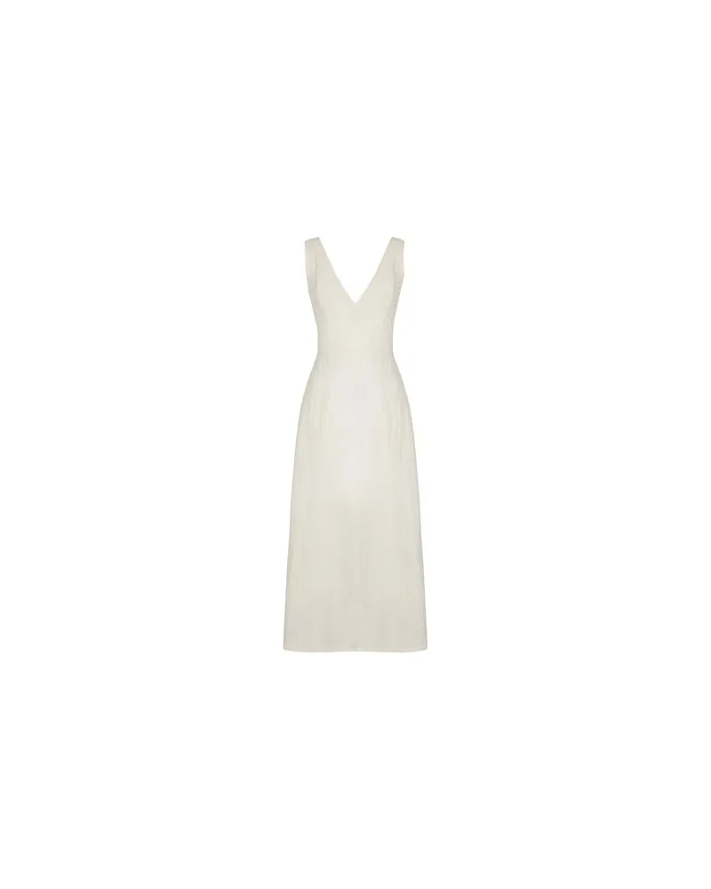 8 by Yoox SLEEVELESS MIDI DRESS  - KLEIDER - Midi-Kleiderauf YOOX.COM Elfenbein