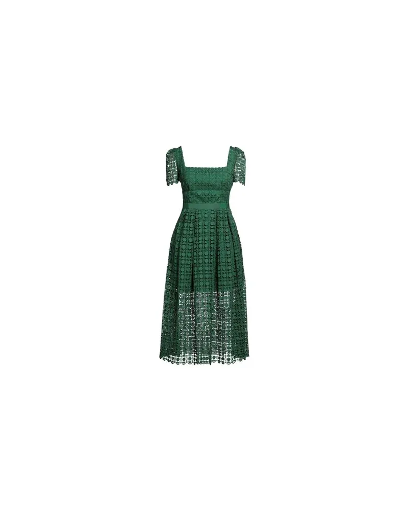 Self-Portrait KLEIDER - Midi-Kleiderauf YOOX.COM Grün