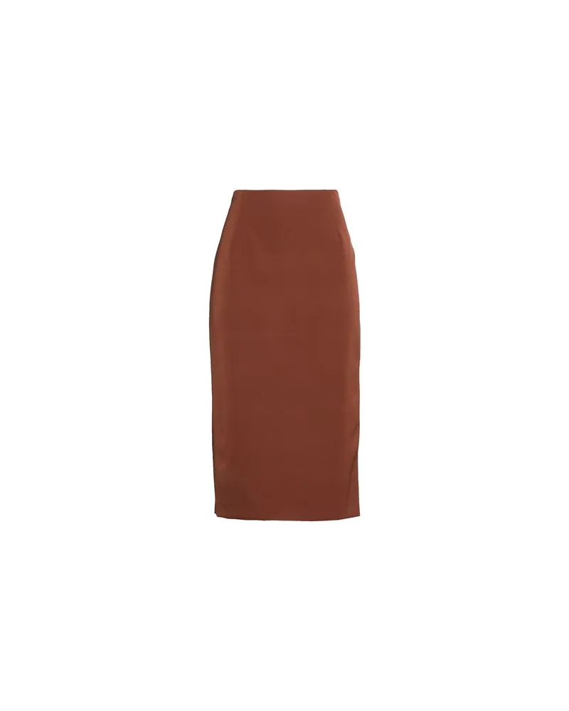 Clips HOSEN & RÖCKE - Midi-Röckeauf YOOX.COM Braun