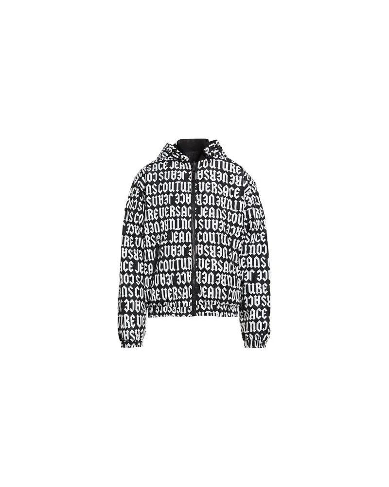 Versace Jeans JACKEN & MÄNTEL - Pufferjacken & Daunenjackenauf YOOX.COM Schwarz