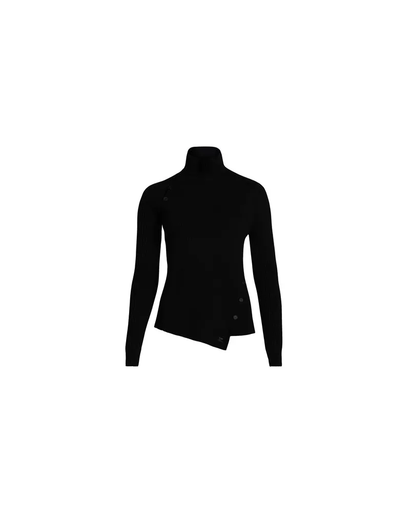 Courrèges STRICKWAREN - Rollkragenpulloverauf YOOX.COM Schwarz