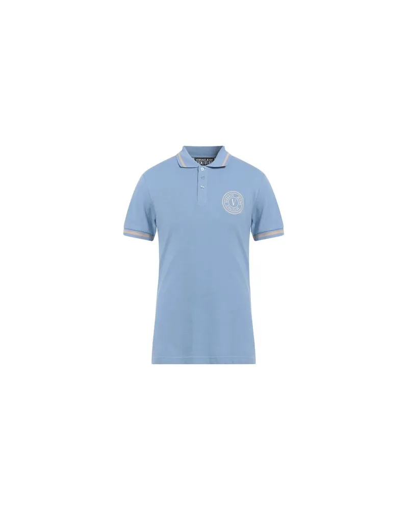 Versace Jeans TOPS - Poloshirtsauf YOOX.COM Hellblau
