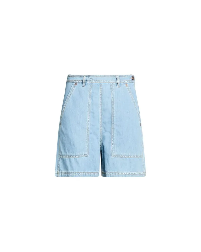 Max Mara HOSEN & RÖCKE - Jeansshortsauf YOOX.COM Blau