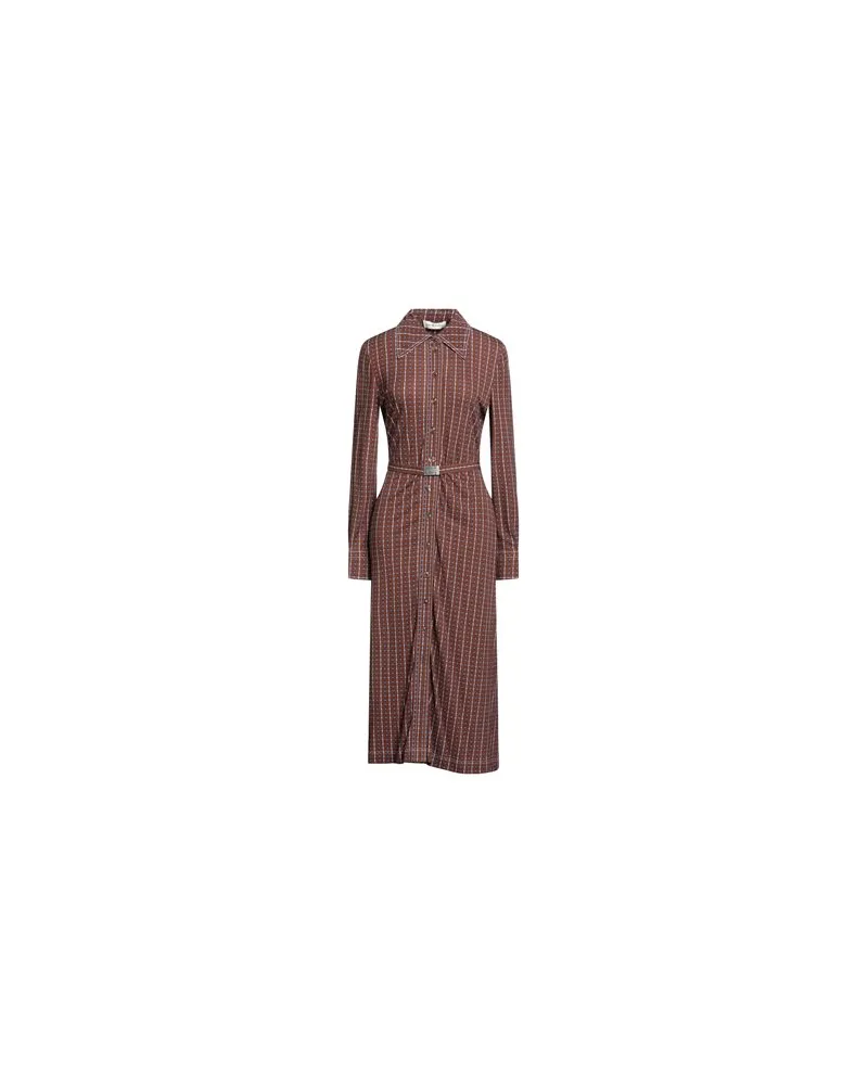 Tory Burch KLEIDER - Midi-Kleiderauf YOOX.COM Braun
