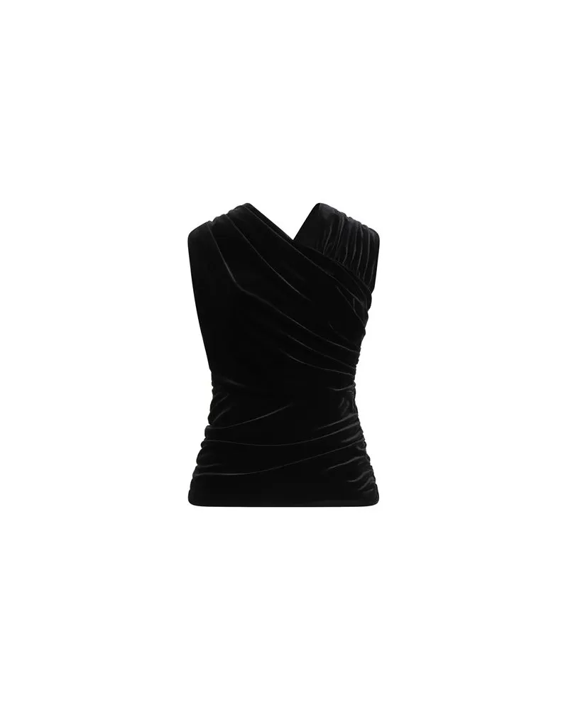 Ganni TOPS - Topsauf YOOX.COM Schwarz