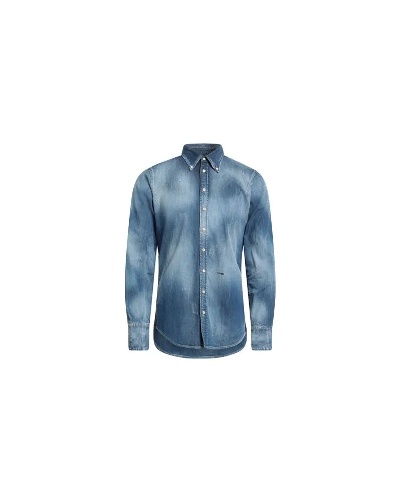 Dsquared2 TOPS - Jeanshemdenauf YOOX.COM Blau