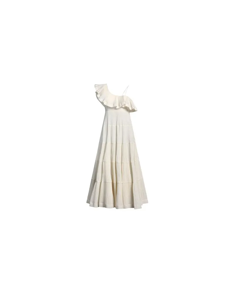 MEIMEIJ KLEIDER - Maxi-Kleiderauf YOOX.COM Elfenbein