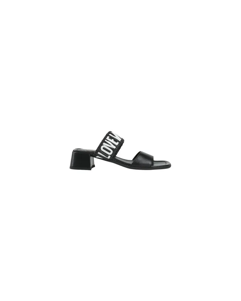Moschino SCHUHE - Sandalenauf YOOX.COM Schwarz