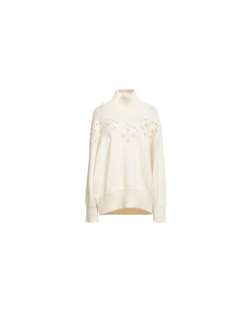 Chloé STRICKWAREN - Rollkragenpulloverauf YOOX.COM Cremeweiß