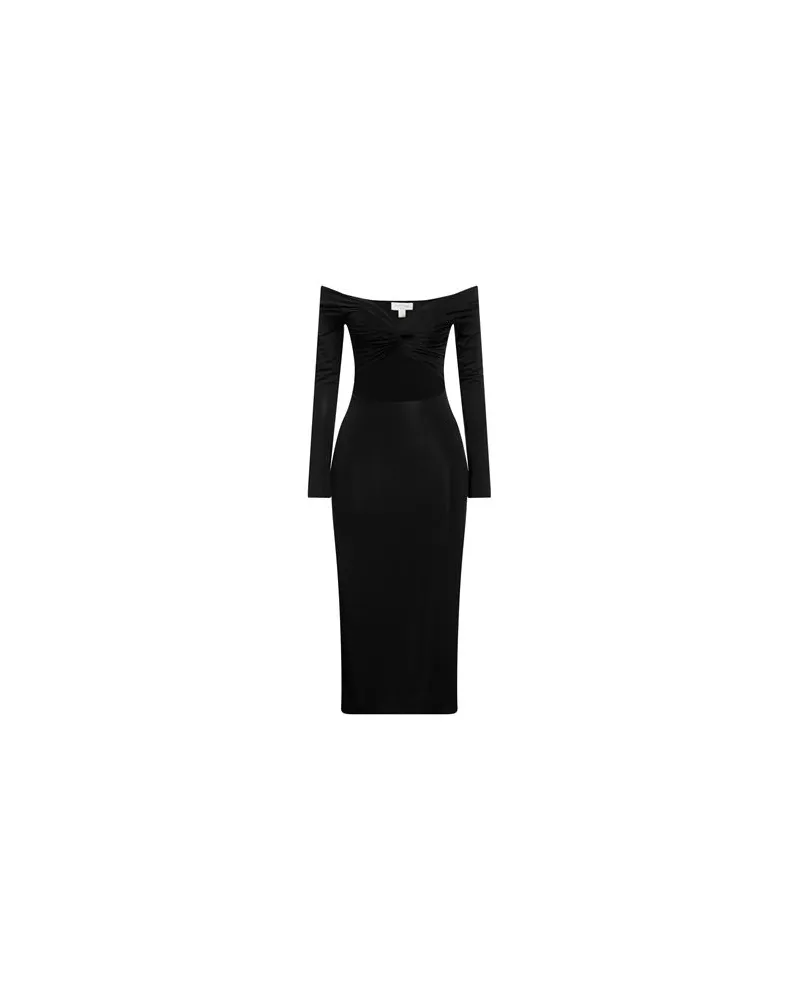 MATÉRIEL KLEIDER - Midi-Kleiderauf YOOX.COM Schwarz